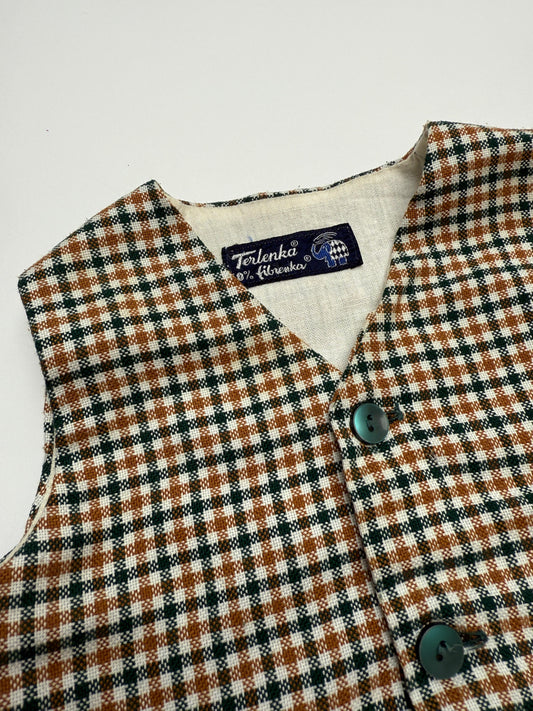 Geruite Gilet – maat 68 | 3 - 6 maanden