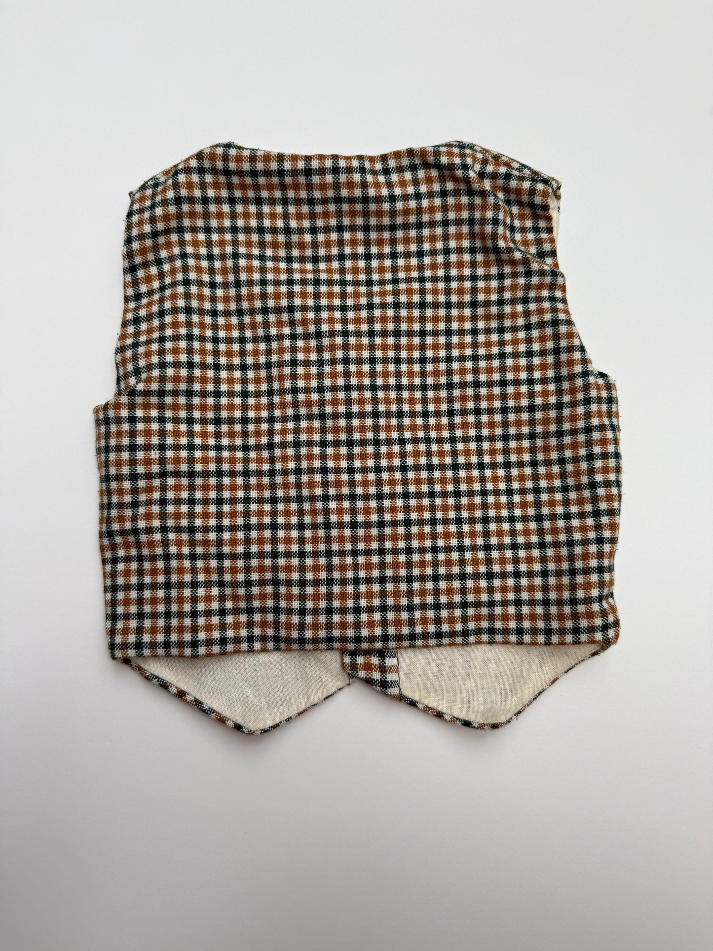 Geruite Gilet – maat 68 | 3 - 6 maanden