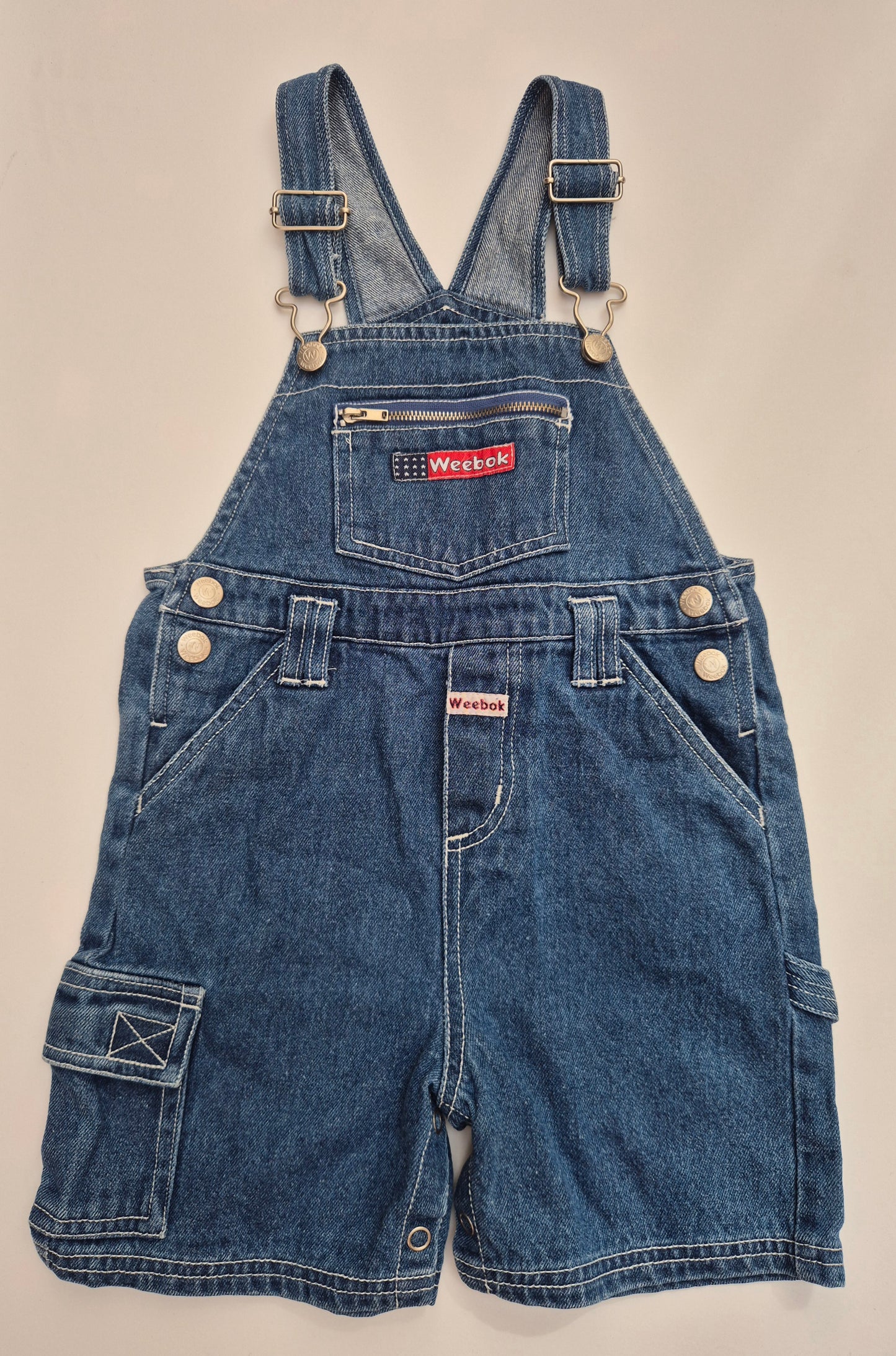 Weebok denim tuinbroek – maat 92 | 18 - 24 maanden