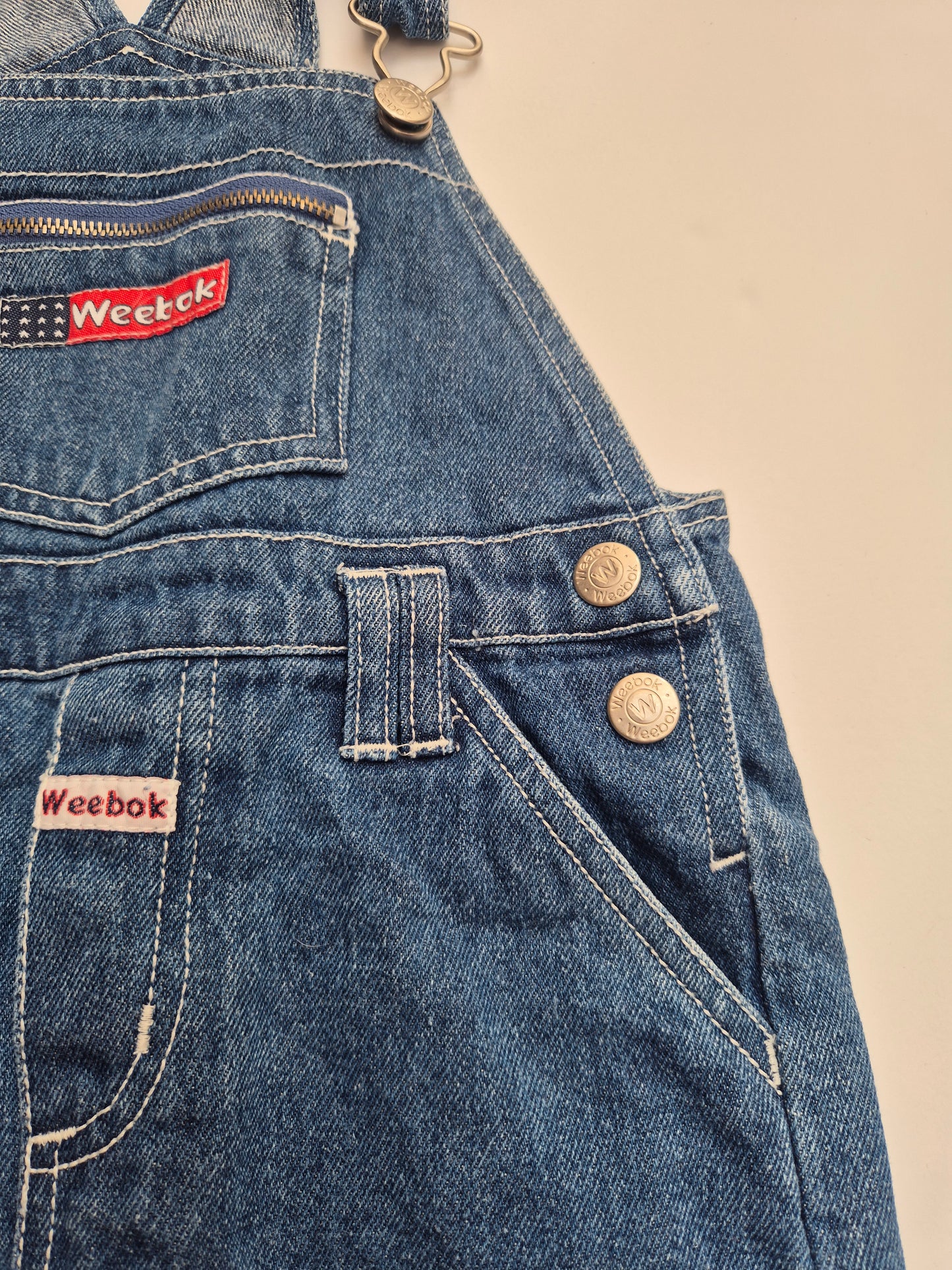Weebok denim tuinbroek – maat 92 | 18 - 24 maanden