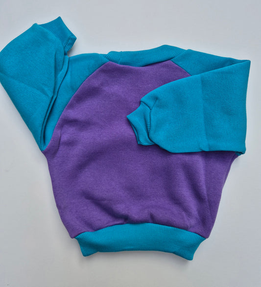 Paarse sweater met olifant – maat 68 | 6 - 9 maanden