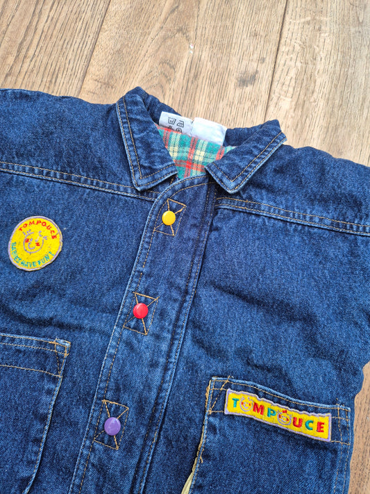 Tom Pouce gevoerde spijkerjas – maat 80 | 9 - 12 maanden