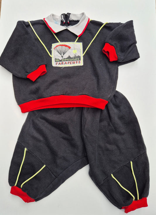 Zwart trainingspak Parapente – maat 86 | 12 - 18 maanden