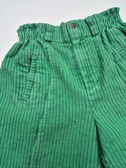 Groene corduroy broek – maat 92 | 18 - 24 maanden