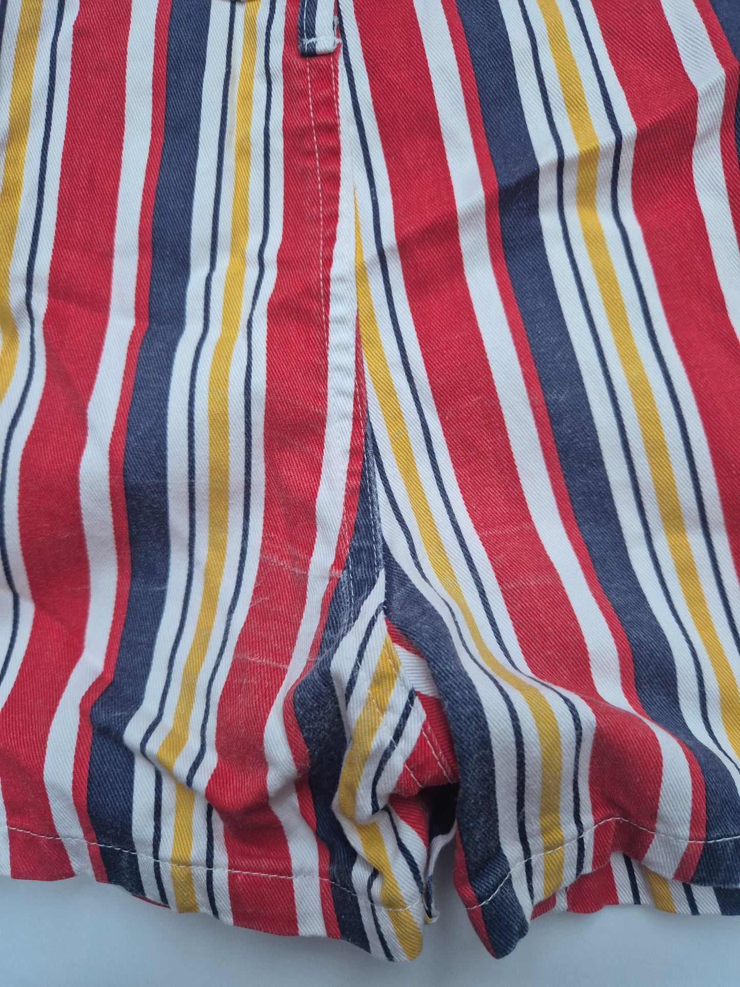 Gestreepte tuinbroek shorts – maat 80 | 9 - 12 maanden