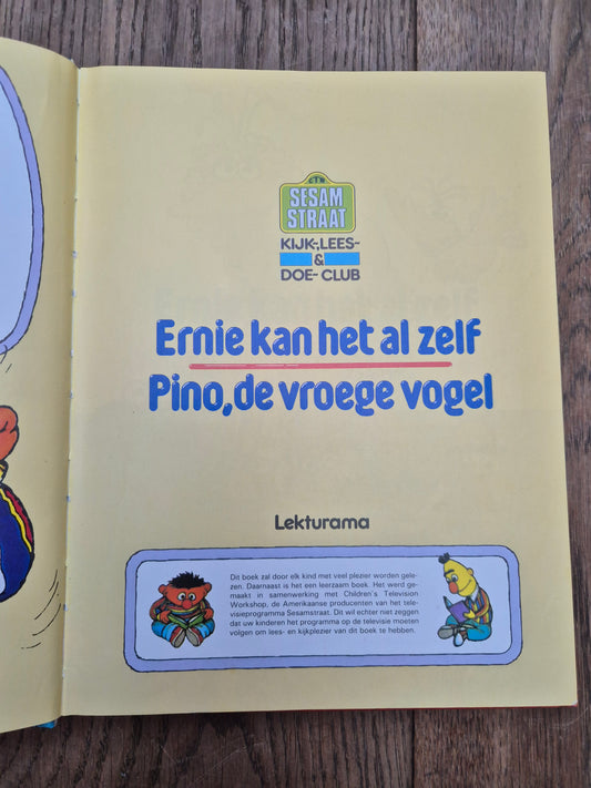 Sesamstraat boek – Ernie kan het al zelf / Pino, de vroege vogel