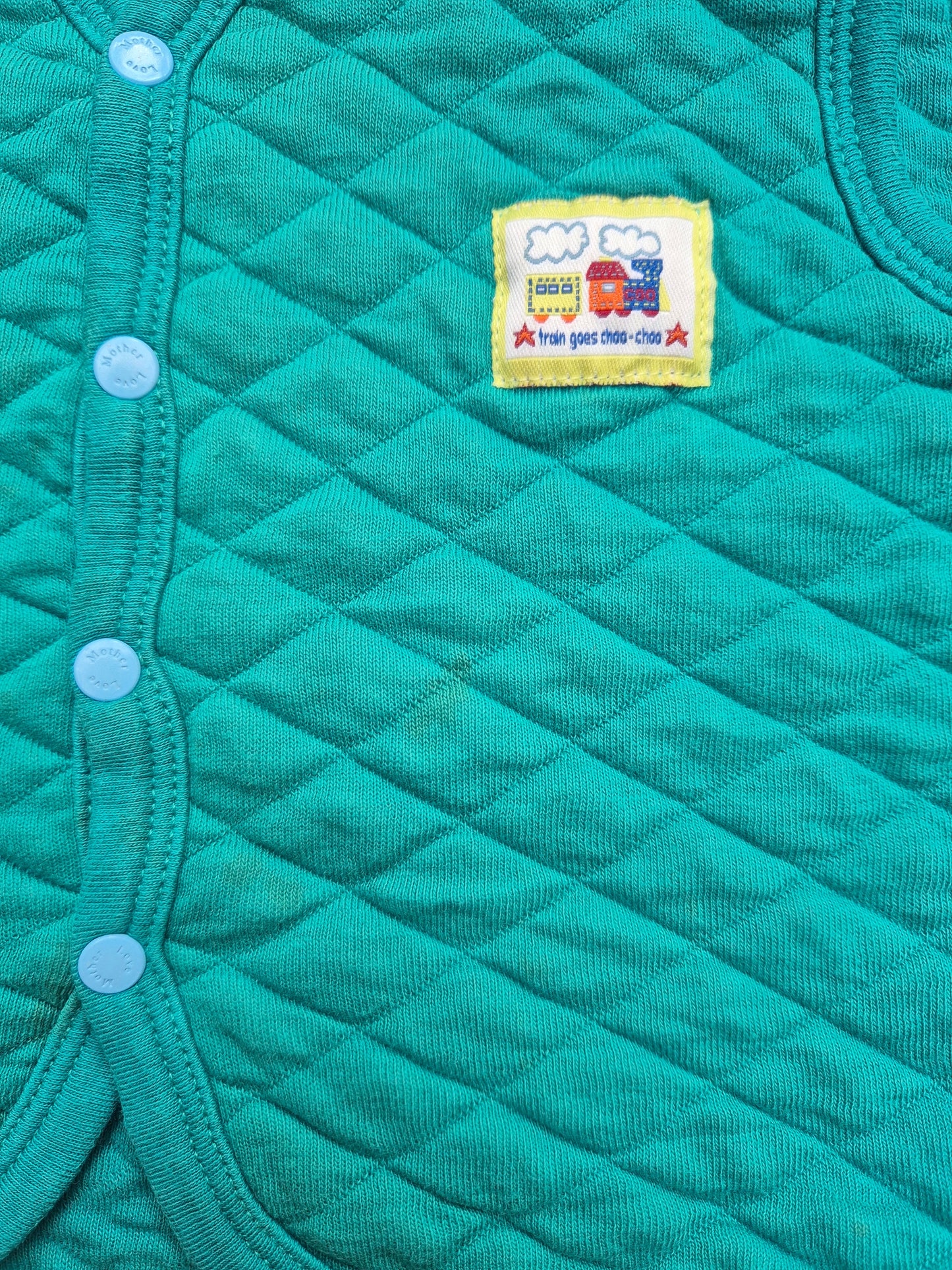 Bodywarmer met patch – maat 80 | 9 – 12 maanden