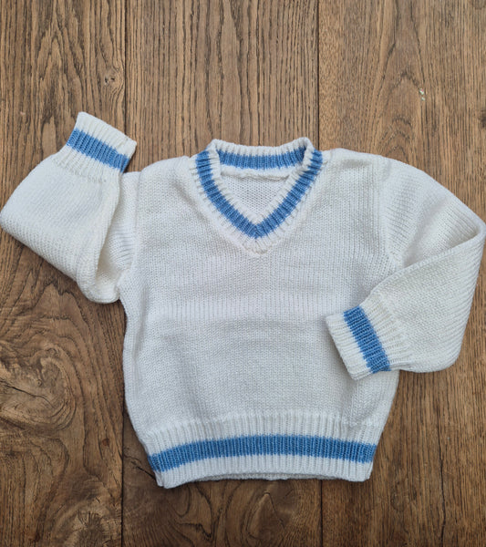 Trui met blauwe strepen – maat 92 | 18 - 24 maanden