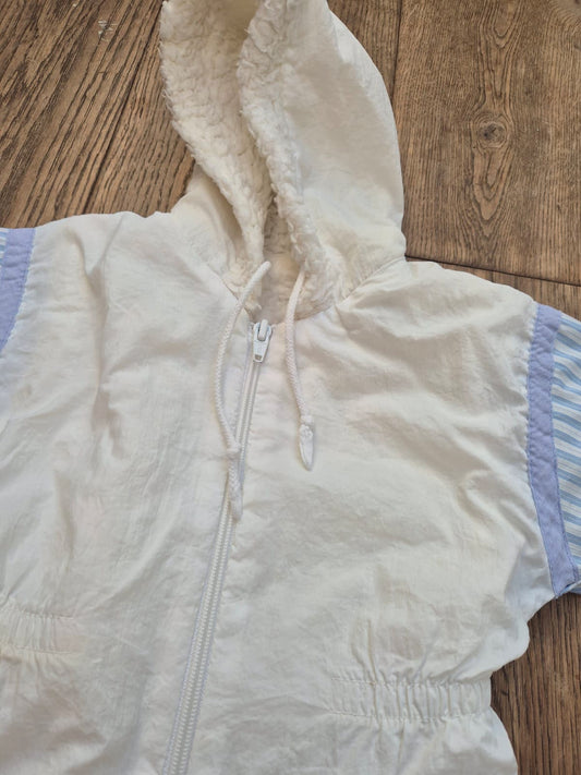 Wit ski/winterpak - maat 74 | 6 - 9 maanden