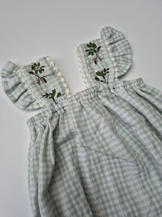 Angou geruit pakje - maat 62 | 2 - 3 maanden