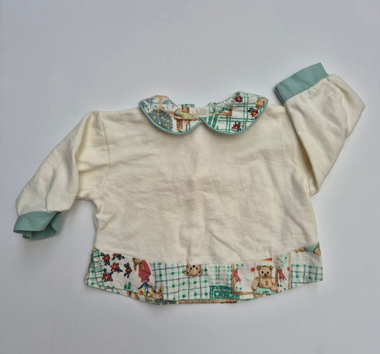 Polo trui berenprint details – maat 68 | 3 - 6 maanden