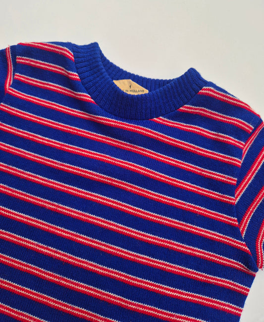 Gestreept t-shirt gebreide stof – maat 80 | 9 - 12 maanden