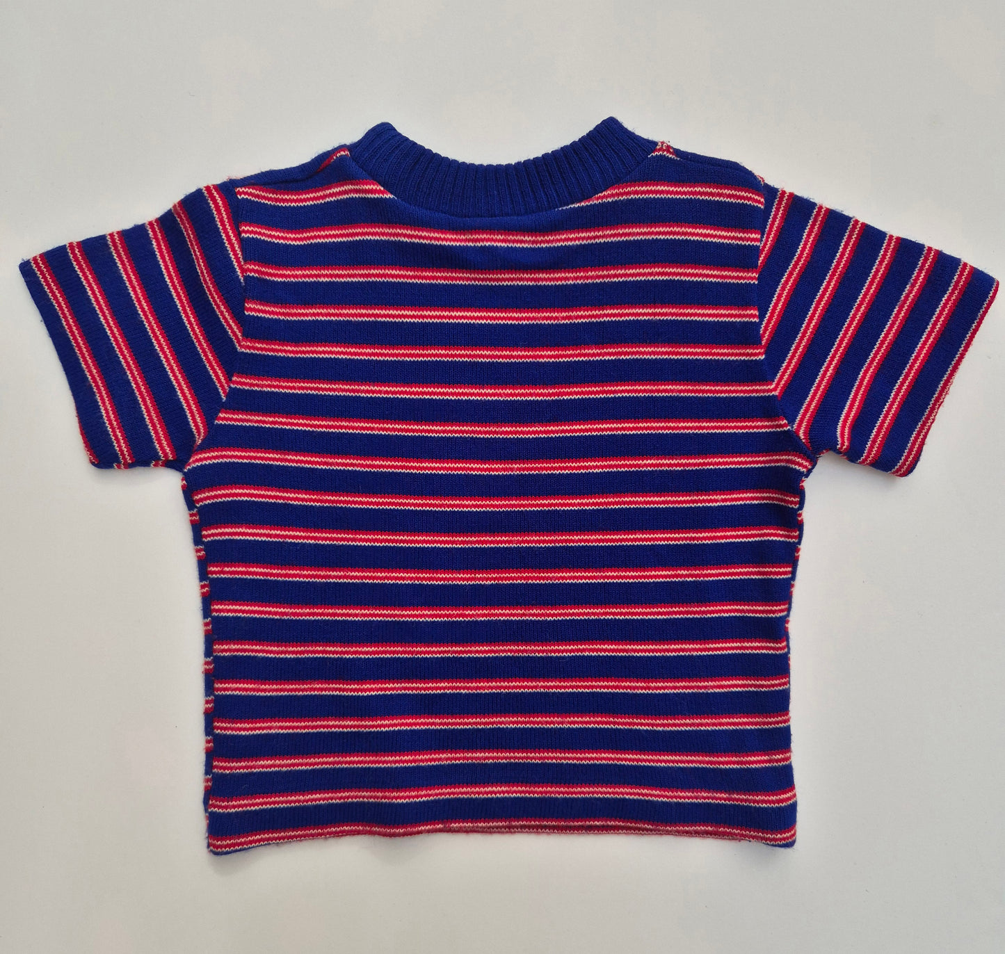 Gestreept t-shirt gebreide stof – maat 80 | 9 - 12 maanden