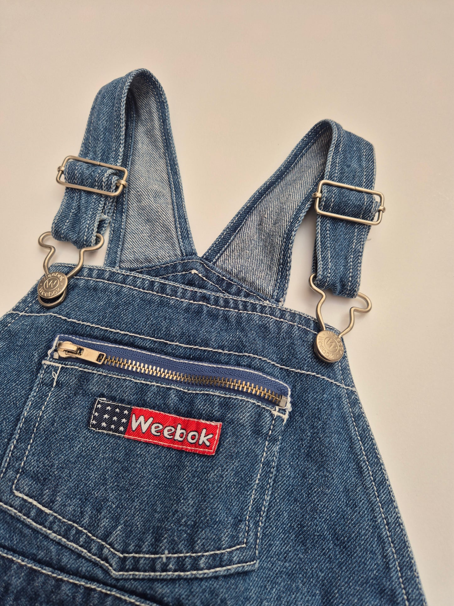 Weebok denim tuinbroek – maat 92 | 18 - 24 maanden