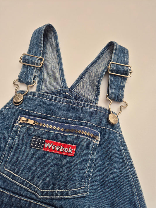 Weebok denim tuinbroek – maat 92 | 18 - 24 maanden