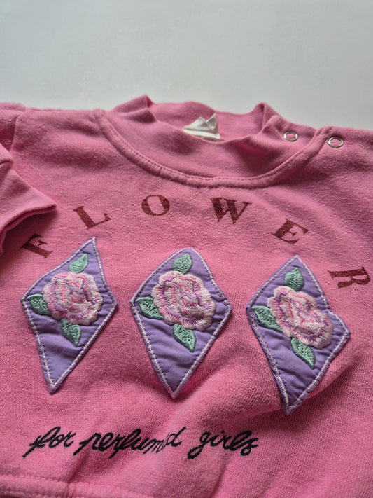 Texstar Flower trui – maat 68 | 2 - 6 maanden