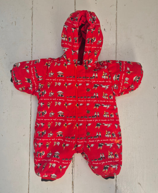 Petit Bateau gevoerd winter/skipak – maat 74 | 6 - 9 maanden