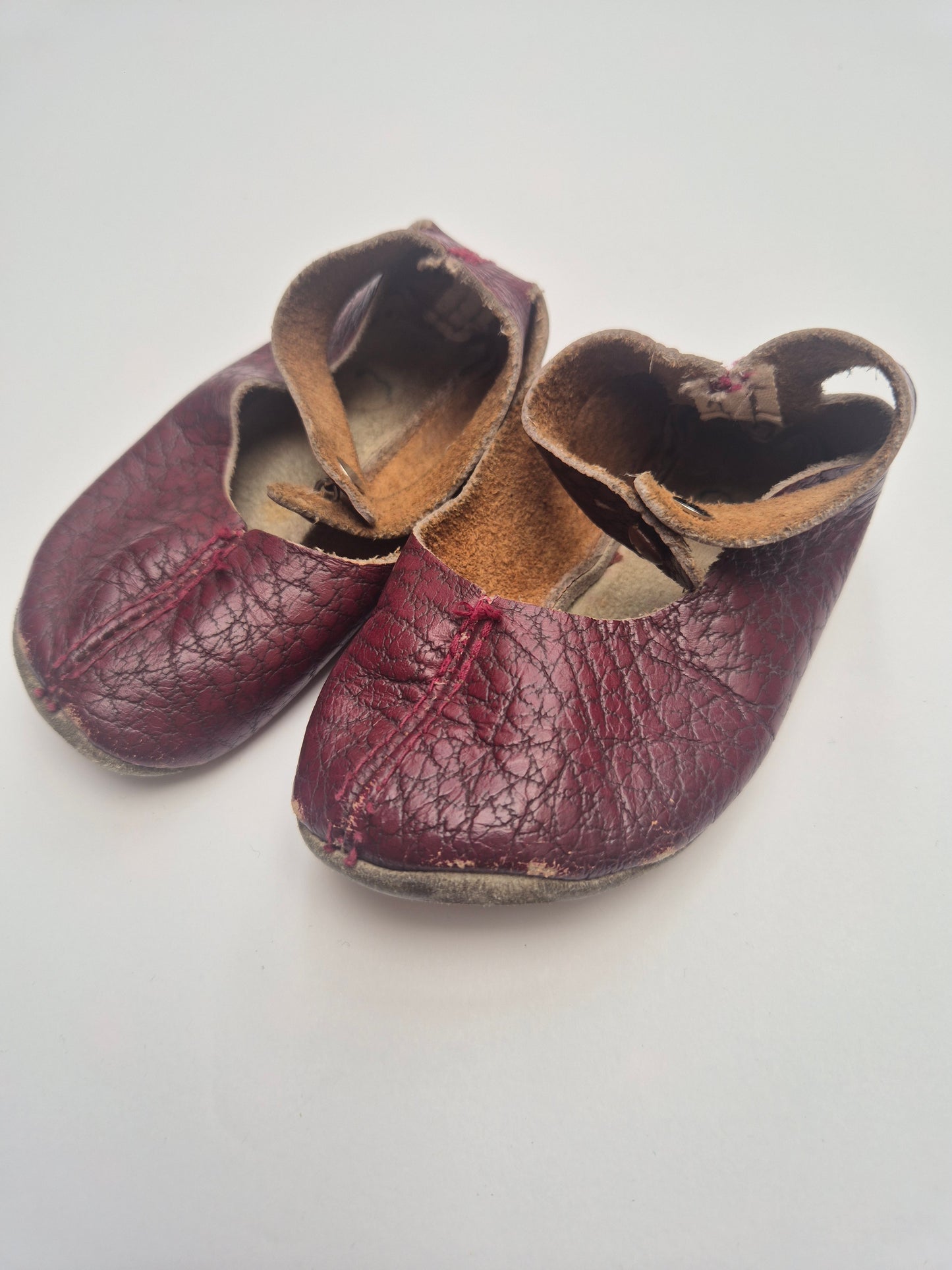 Wijnrode leren schoentjes maat 21