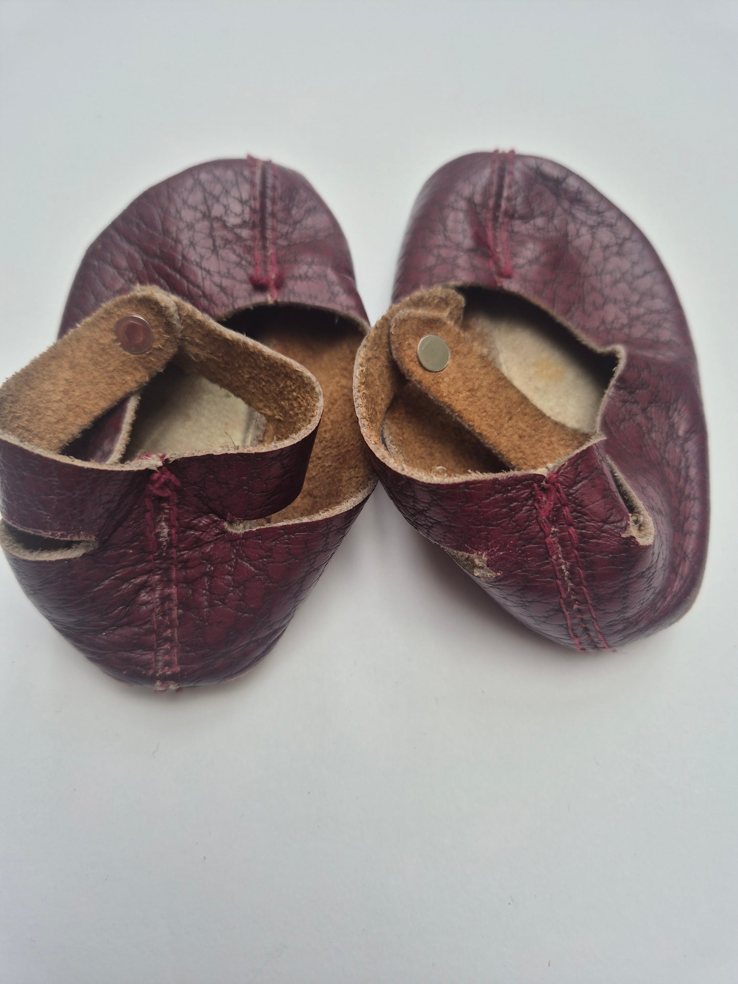 Wijnrode leren schoentjes maat 21