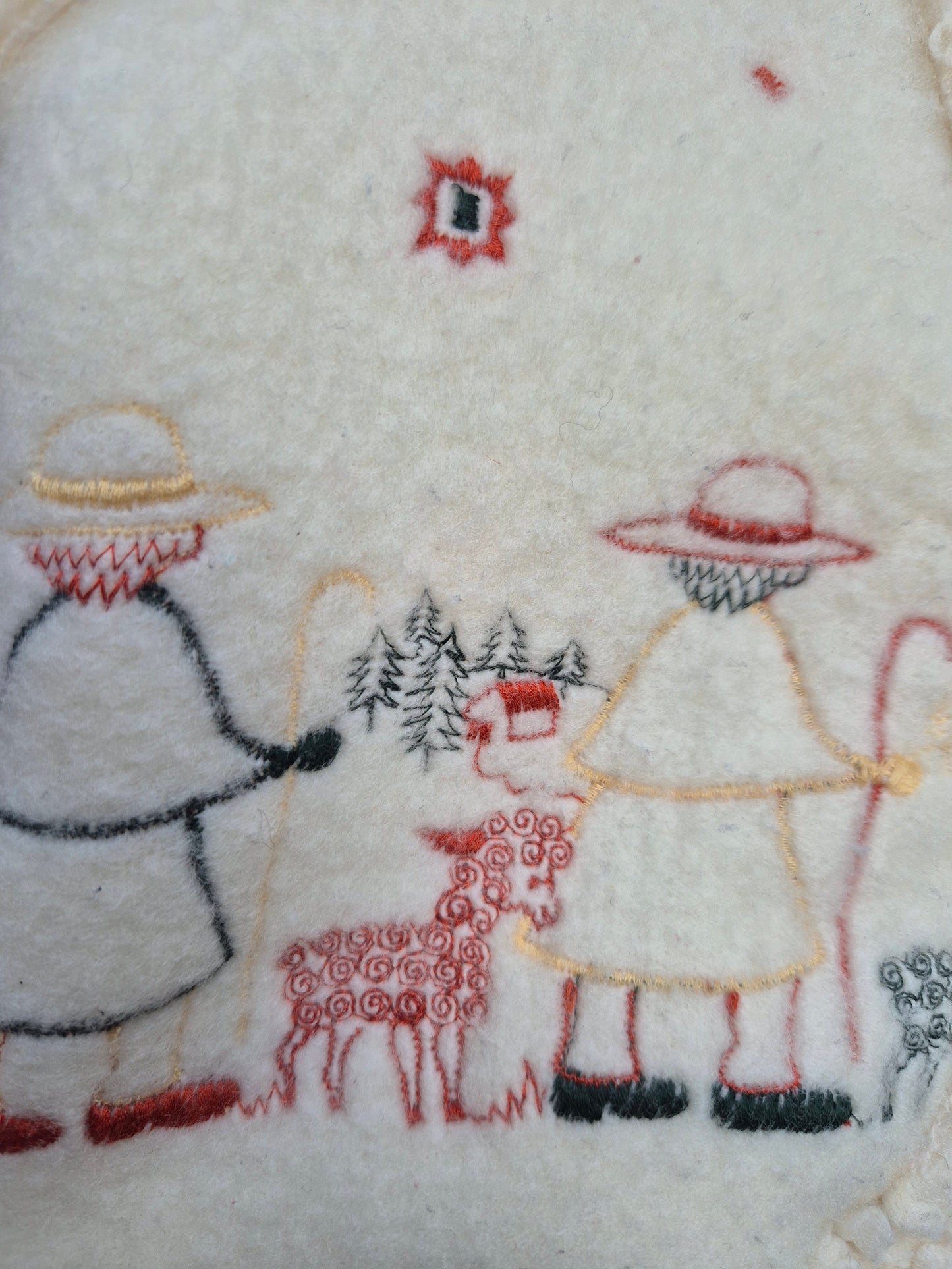 Wollen bodywarmer met borduursel – maat 80 | 9 - 12 maanden