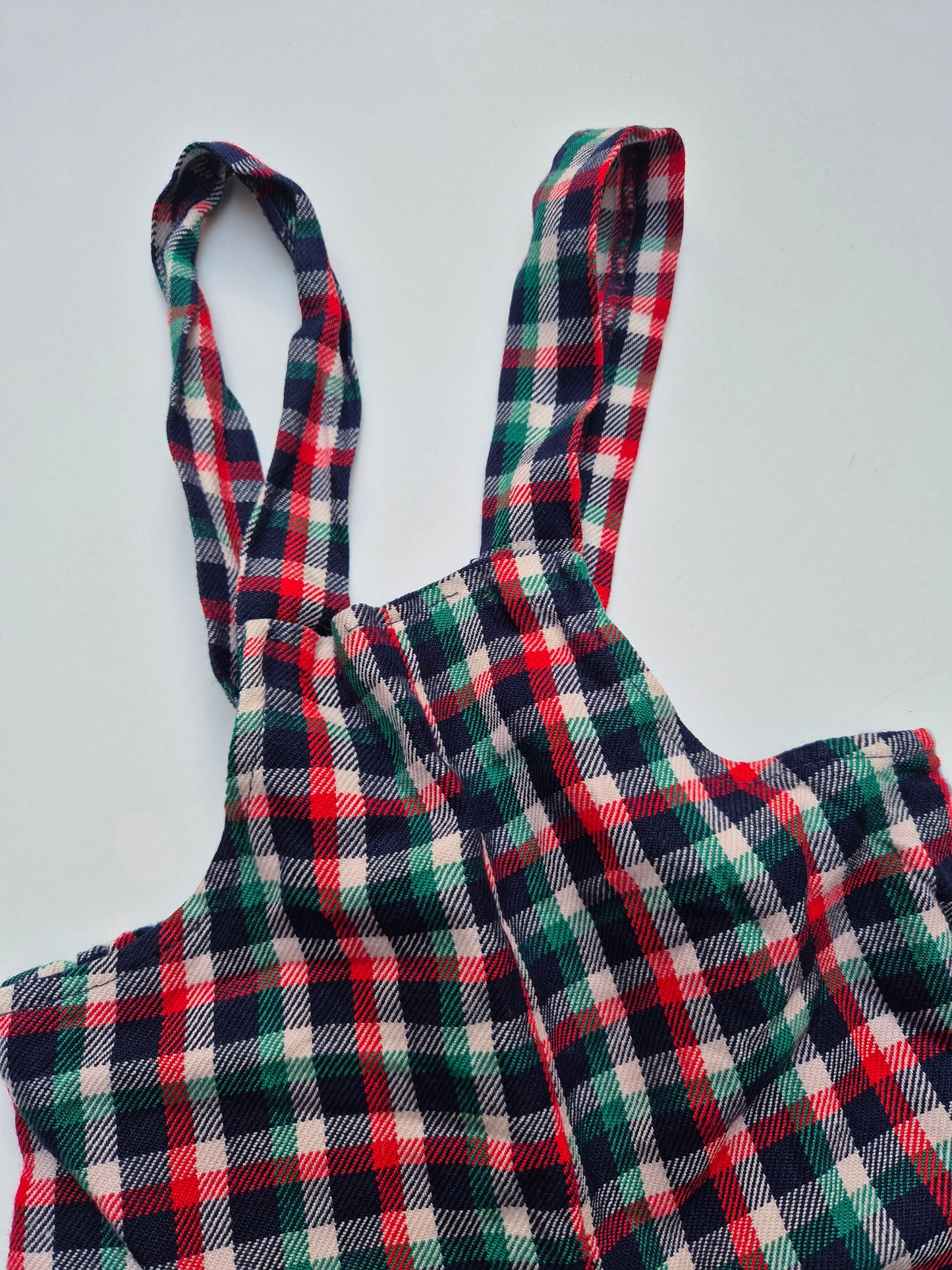 Geruite tuinbroek – maat 74/80 | 6 - 12 maanden