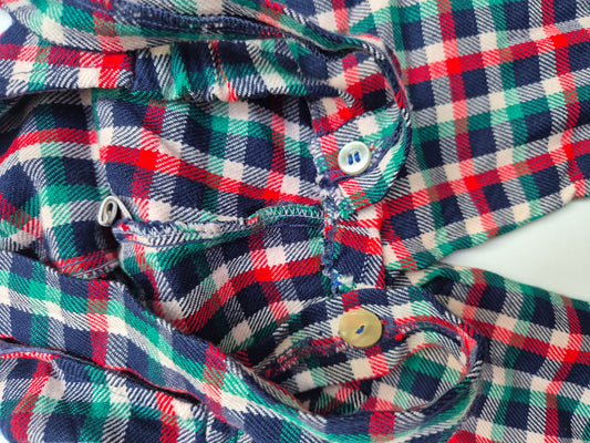 Geruite tuinbroek – maat 74/80 | 6 - 12 maanden