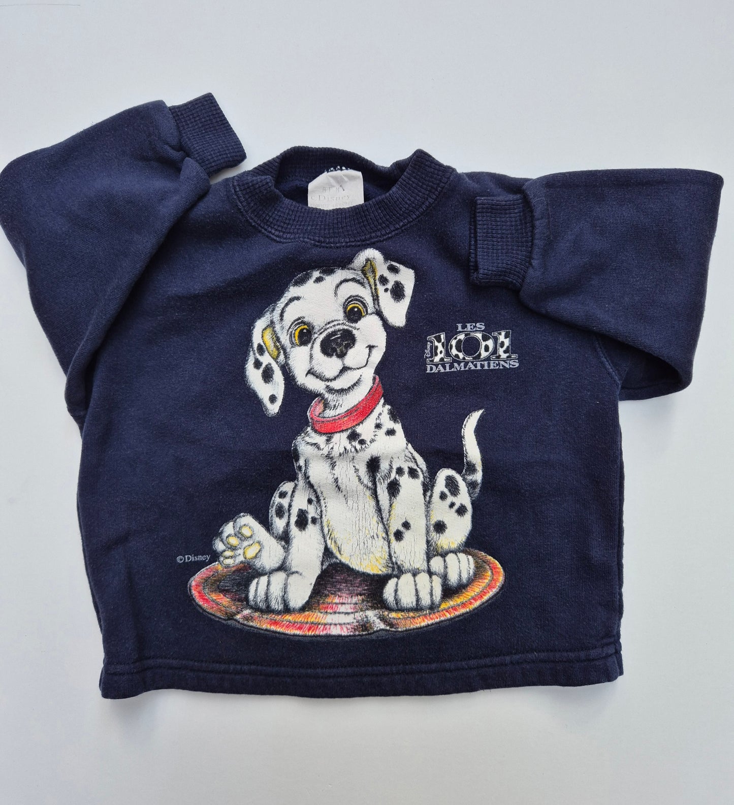 Donkerblauwe Disney sweater 101 Dalmatiërs – maat 92 | 18 - 24 maanden
