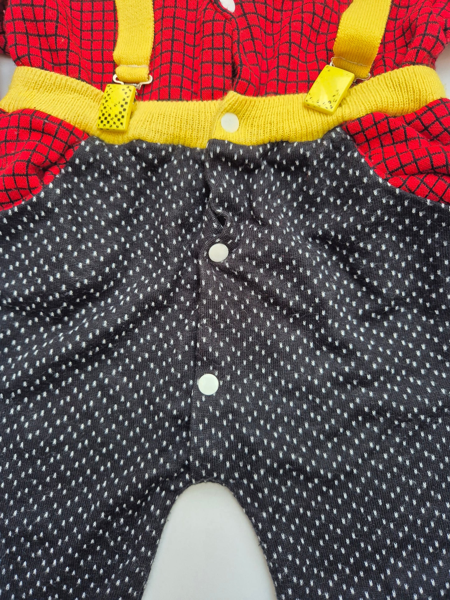 Kerstpakje met stippen en bretels – maat 62 | 2 - 3 maanden