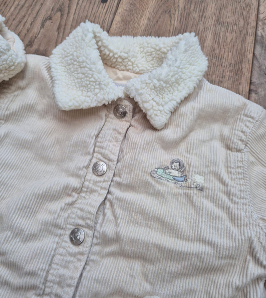 Crèmekleurig teddy jasje – maat 92 | 18 - 24 maanden