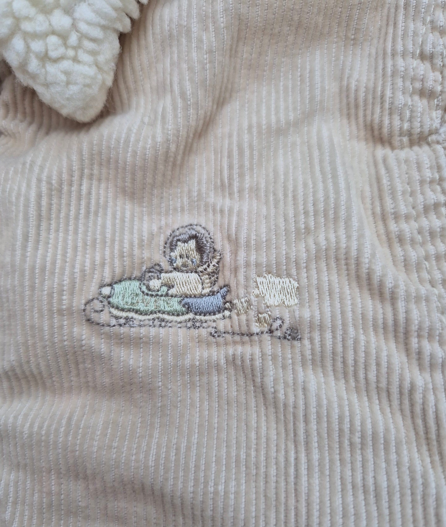 Crèmekleurig teddy jasje – maat 92 | 18 - 24 maanden