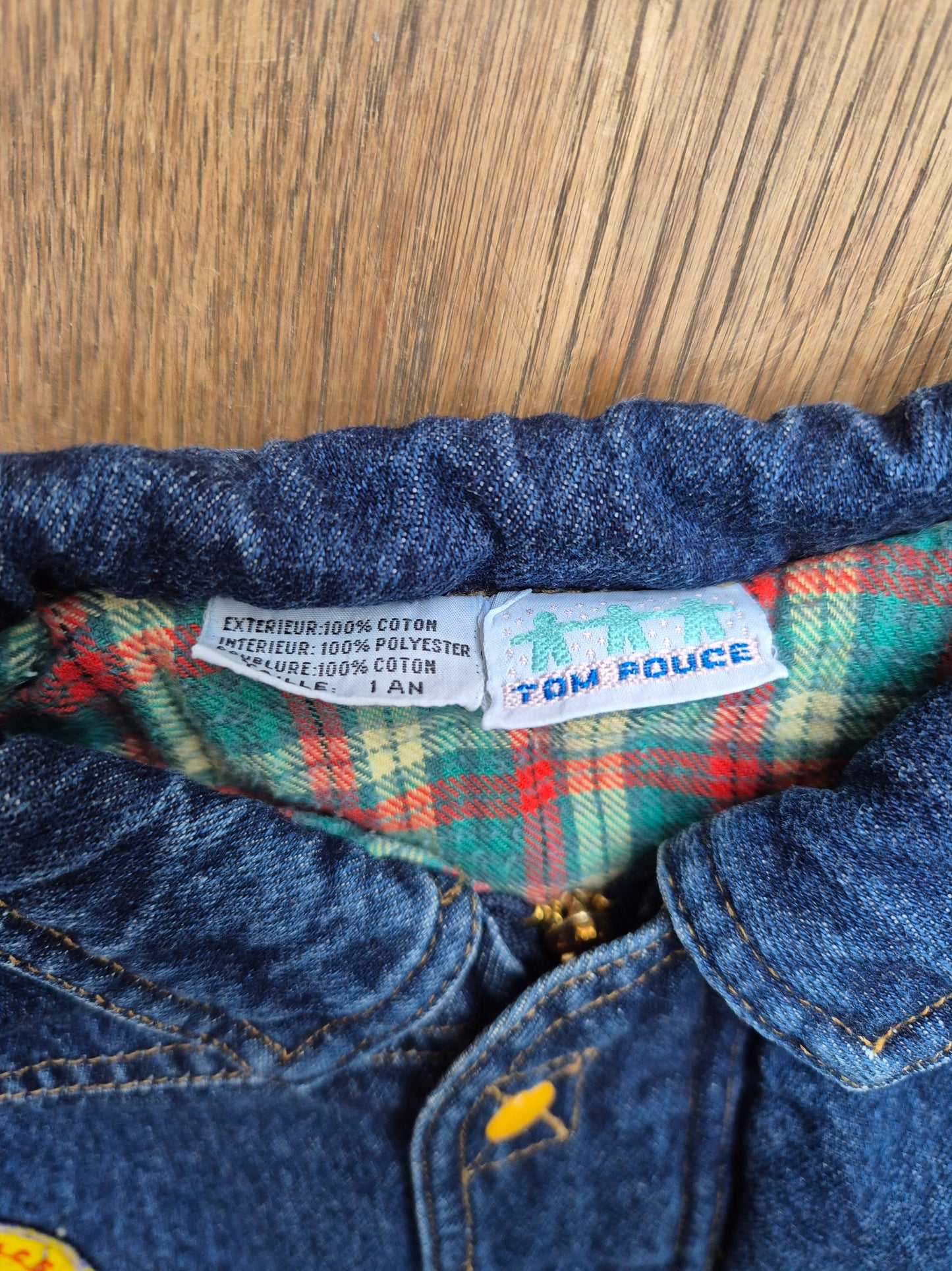 Tom Pouce gevoerde spijkerjas – maat 80 | 9 - 12 maanden