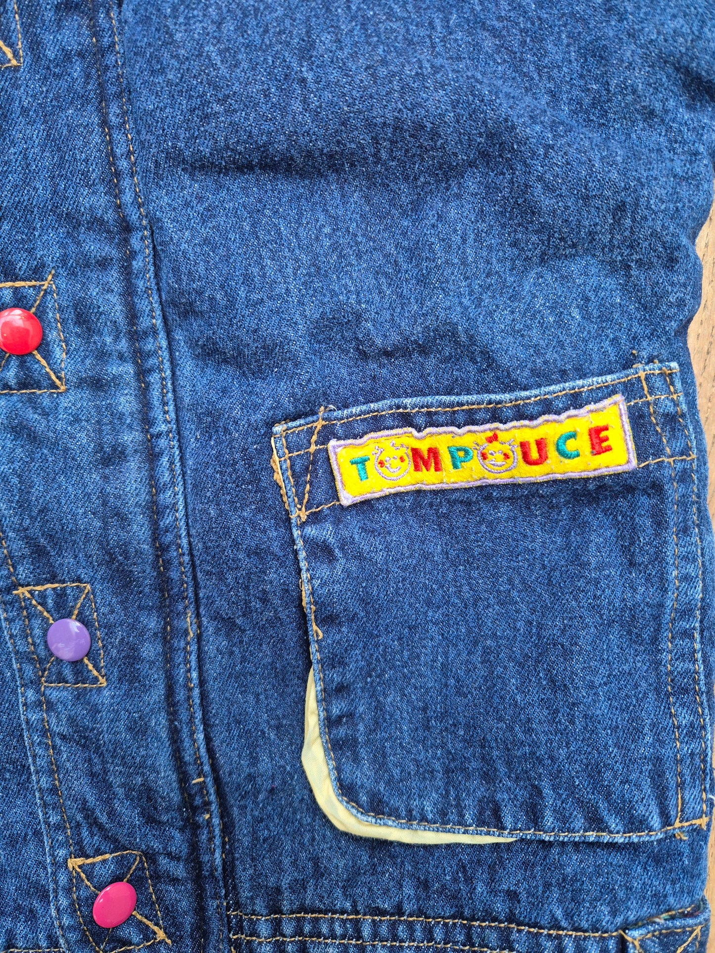 Tom Pouce gevoerde spijkerjas – maat 80 | 9 - 12 maanden