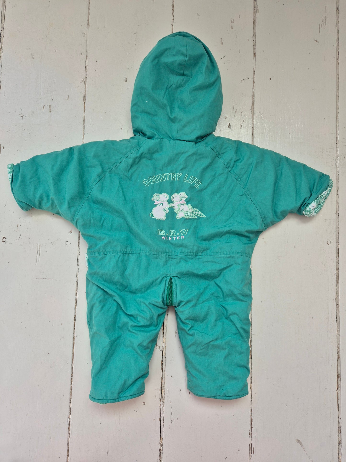 Groen gevoerd winter/skipak – maat 62 | 2 - 3 maanden