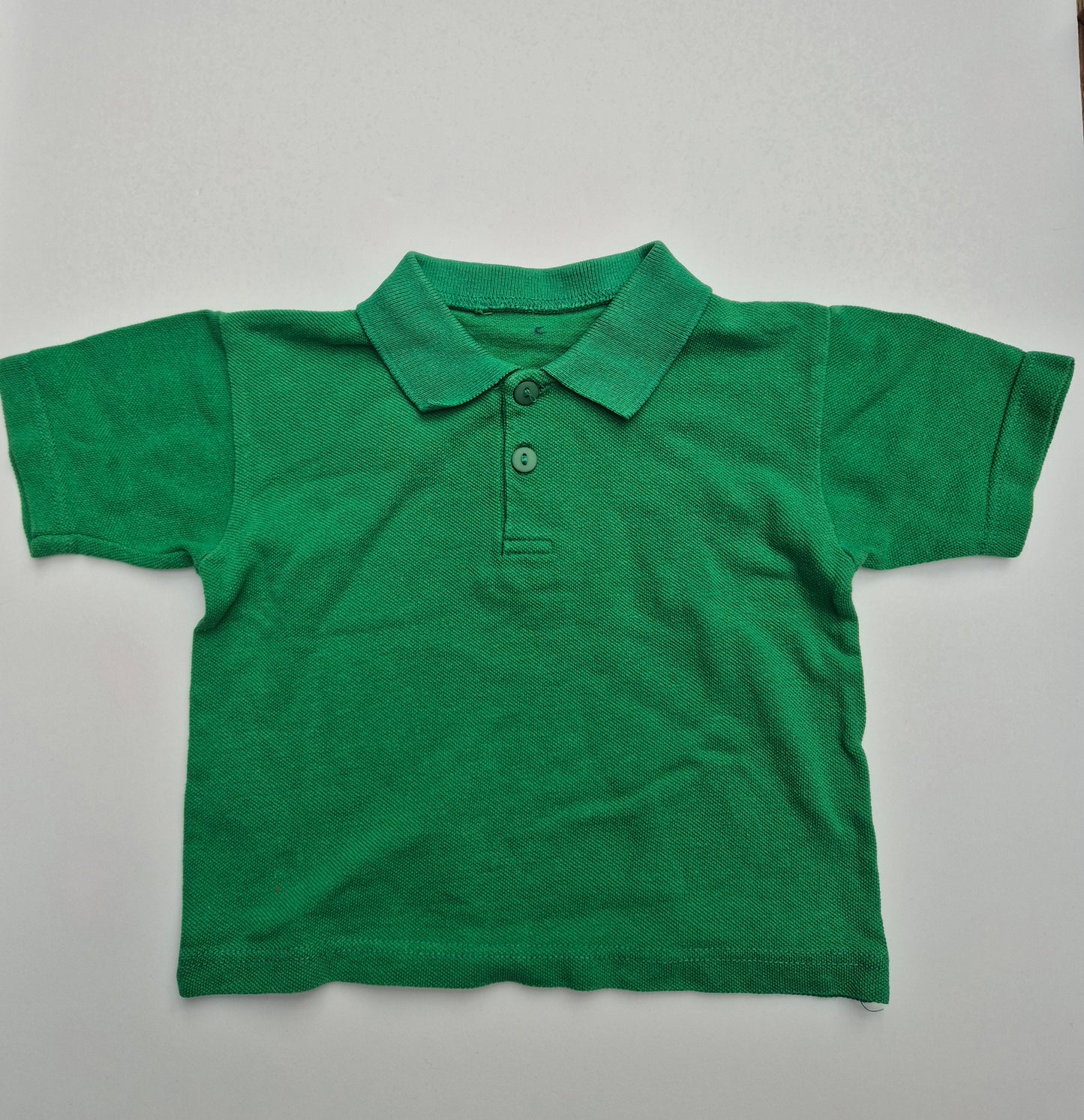 Groene polo – maat 80 | 9 - 12 maanden