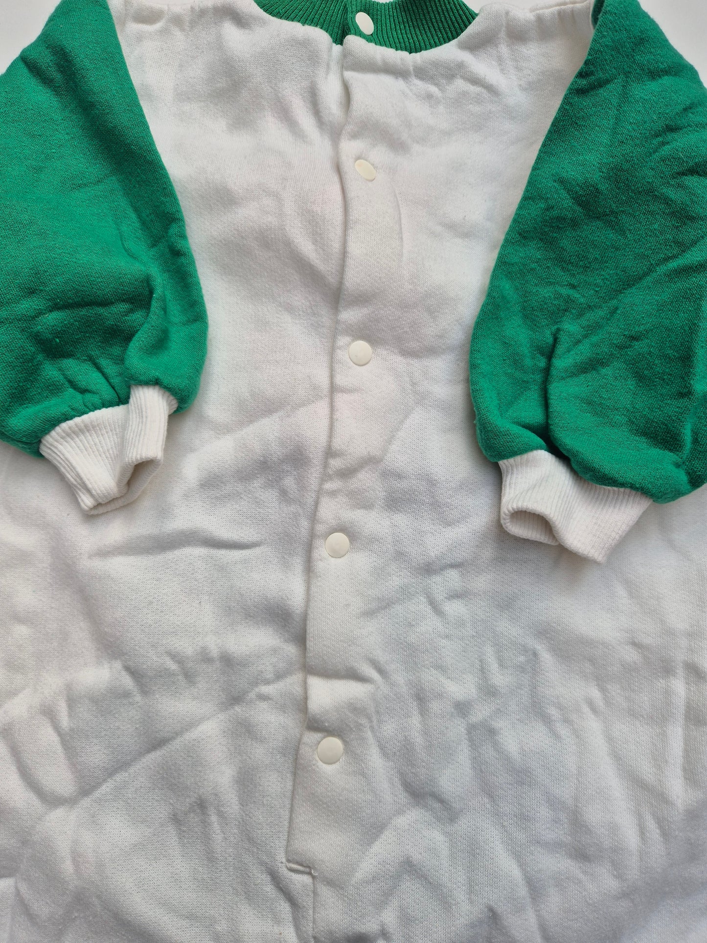 Groen-witte kip onesie – maat 86 | 12 - 18 maanden