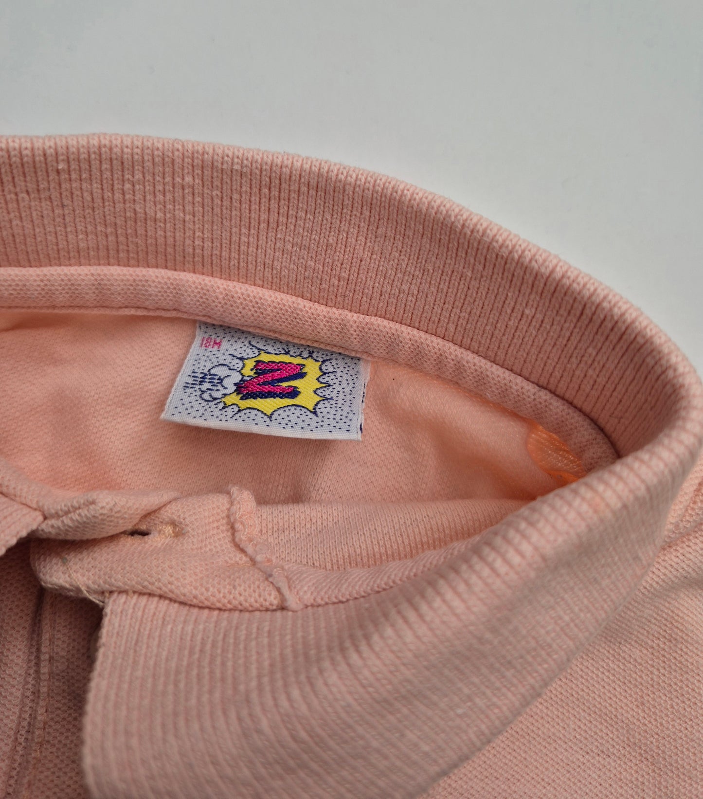 Zalmroze polo - maat 86 | 12 - 18 maanden