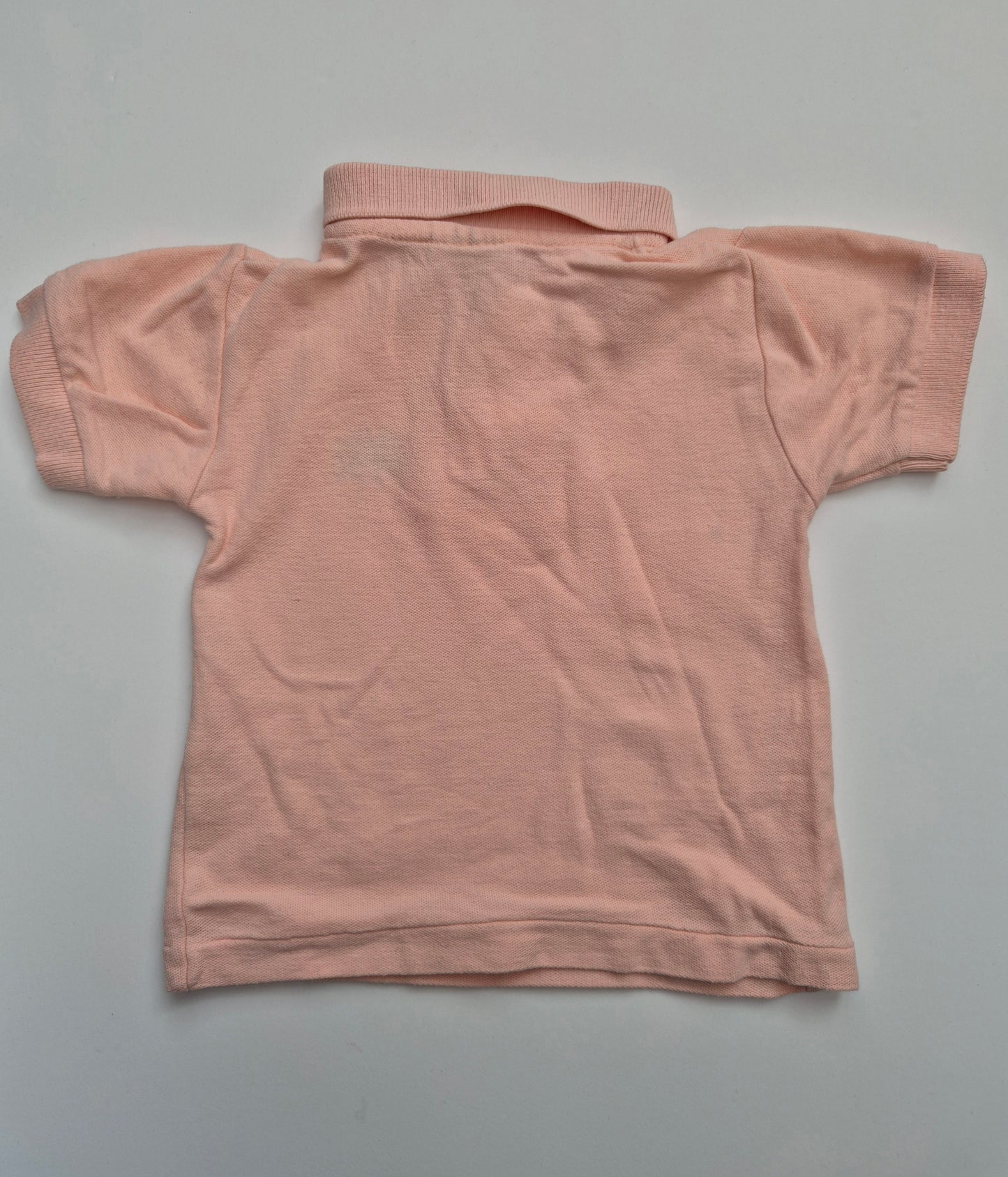 Zalmroze polo - maat 86 | 12 - 18 maanden