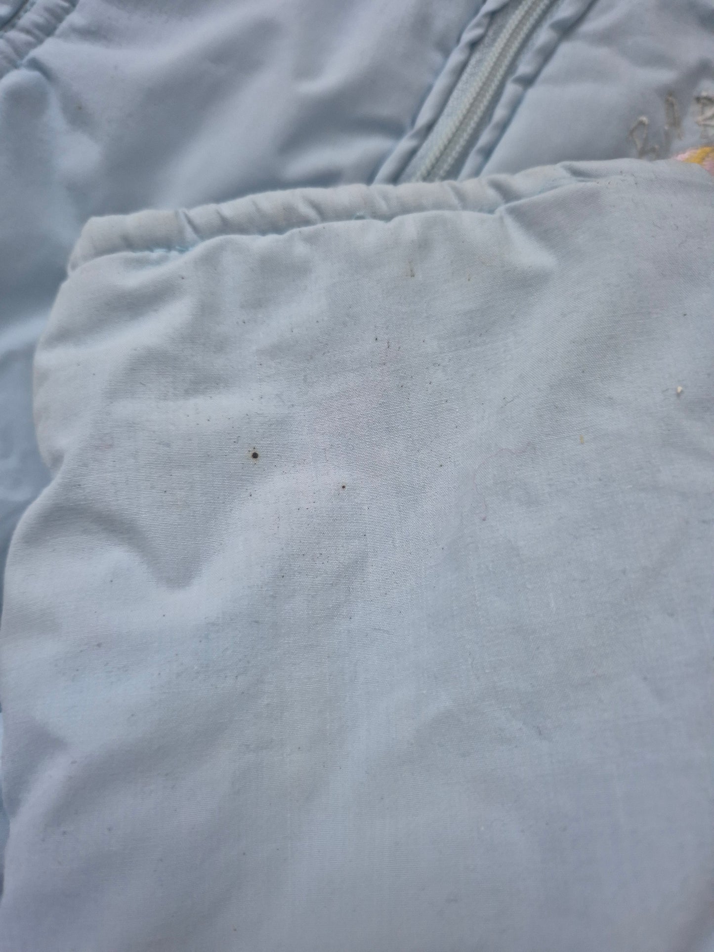 Lichtblauw skipak met witte voering – maat 68 | 3 - 6 maanden