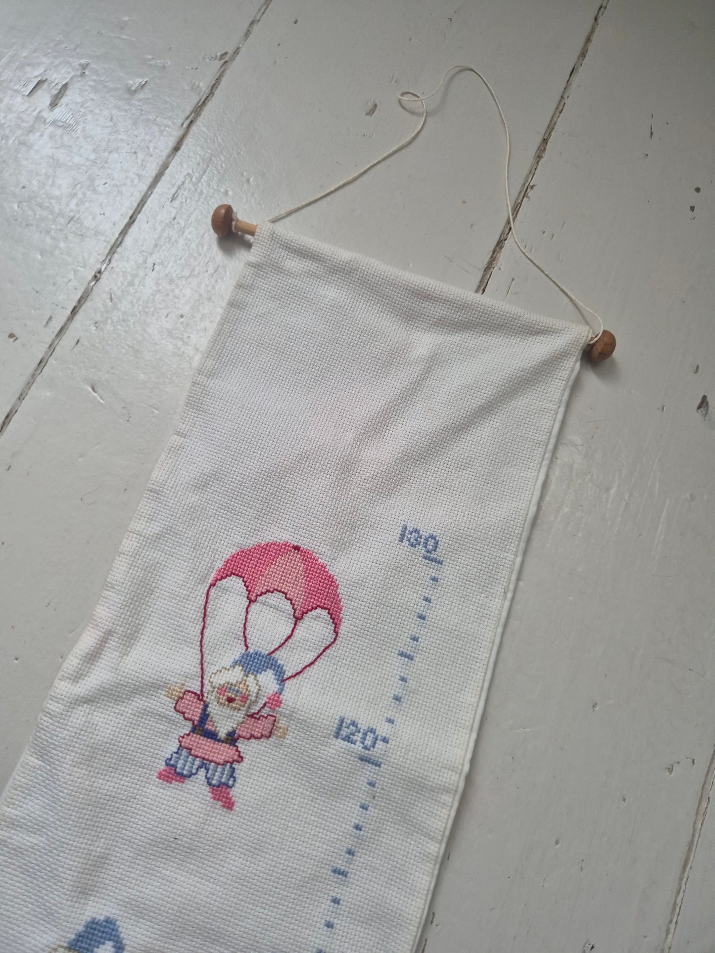 Groei meetlat stof met kabouters