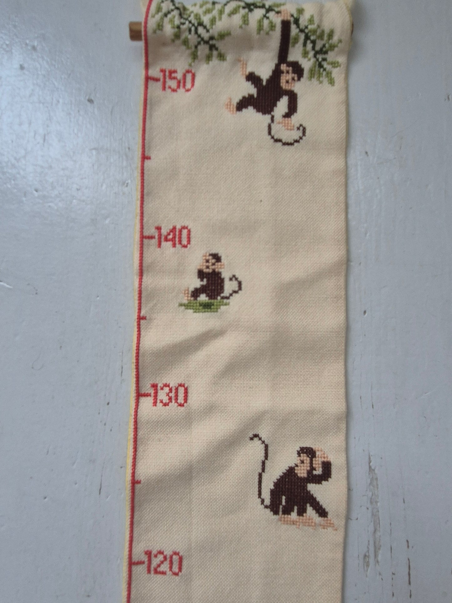 Groei meetlat stof met dieren