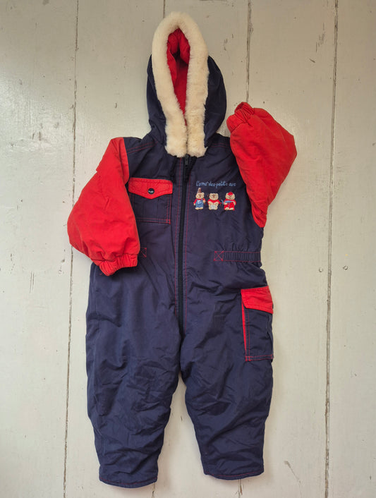 Natalys winter/skipak met beertjes – maat 86 | 12 - 18 maanden