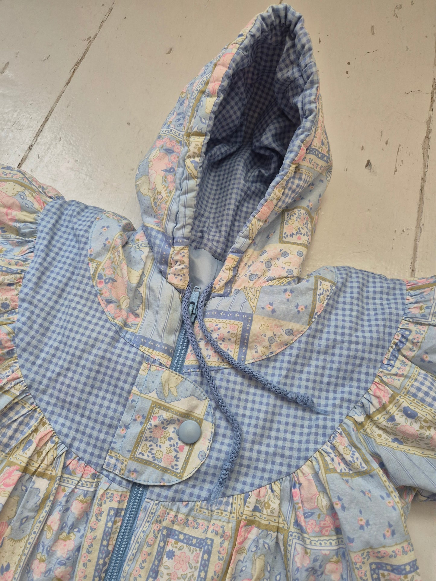 Pastel patchwork winter/skipak – maat 68 | 3 - 6 maanden