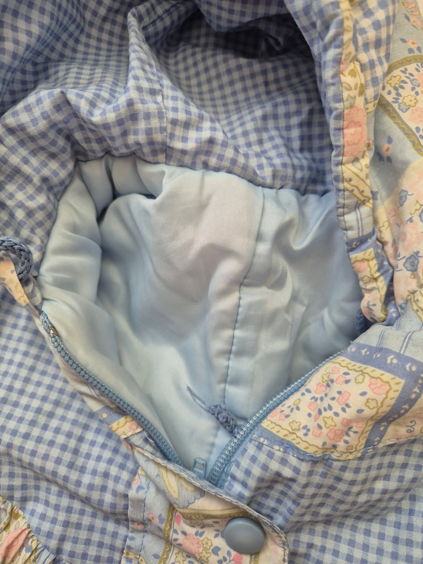 Pastel patchwork winter/skipak – maat 68 | 3 - 6 maanden