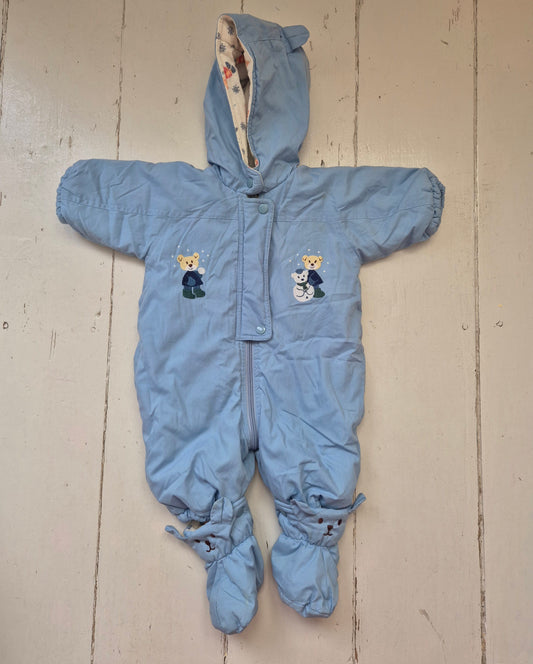 Blauw skipak met beertjes – maat 68 | 3 - 6 maanden