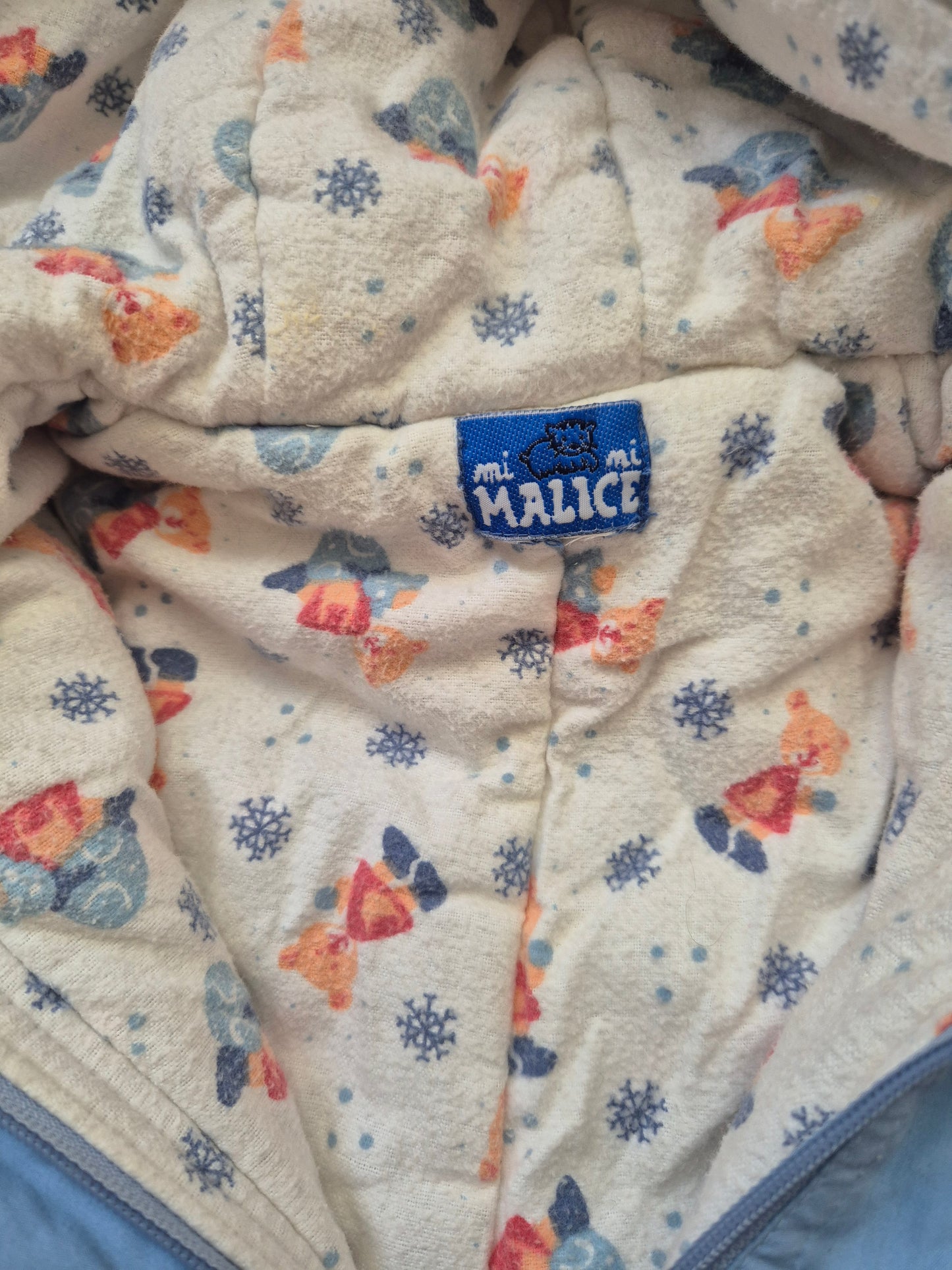 Blauw skipak met beertjes – maat 68 | 3 - 6 maanden