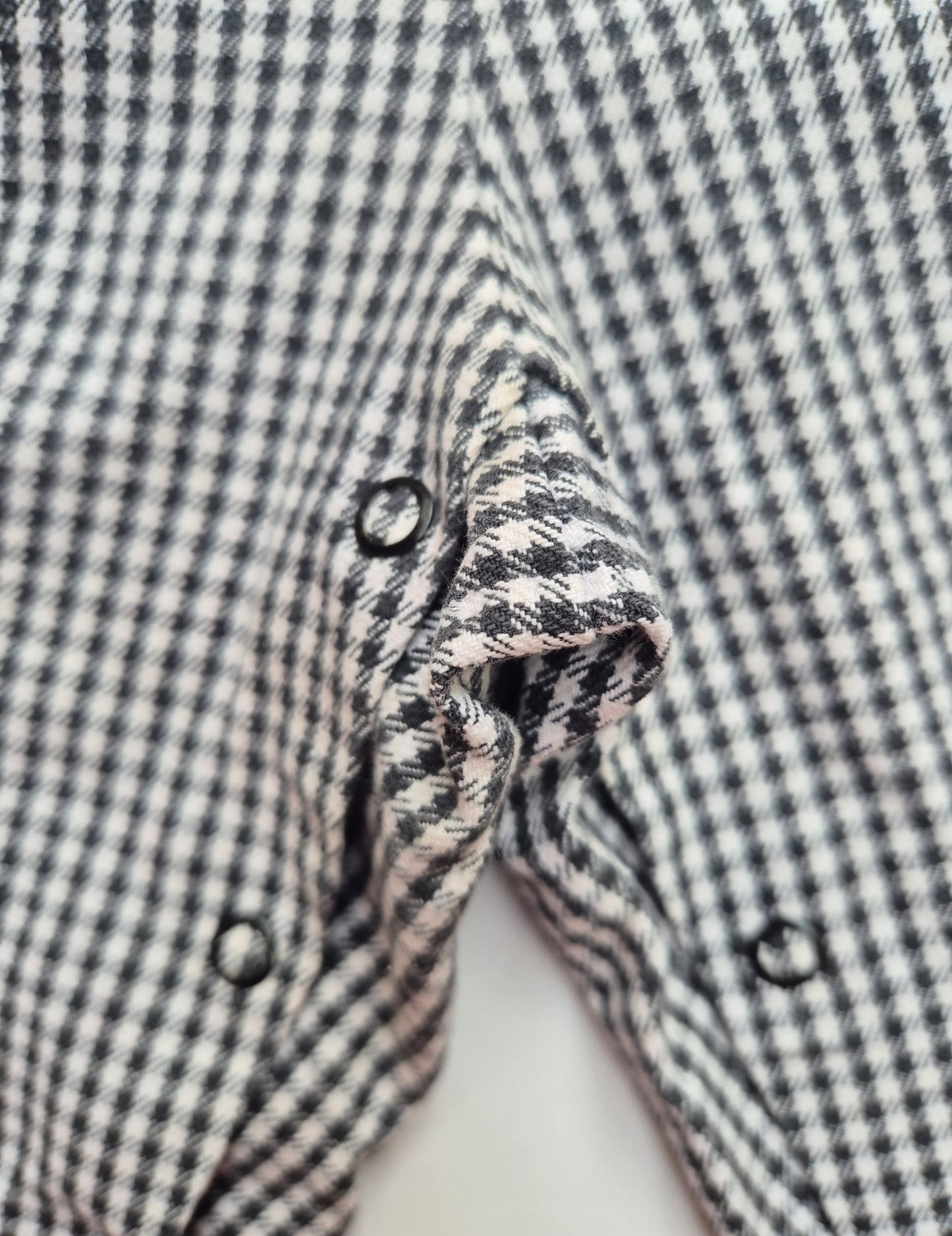 Zwart-wit geblokte tuinbroek – maat 86 | 12 - 18 maanden