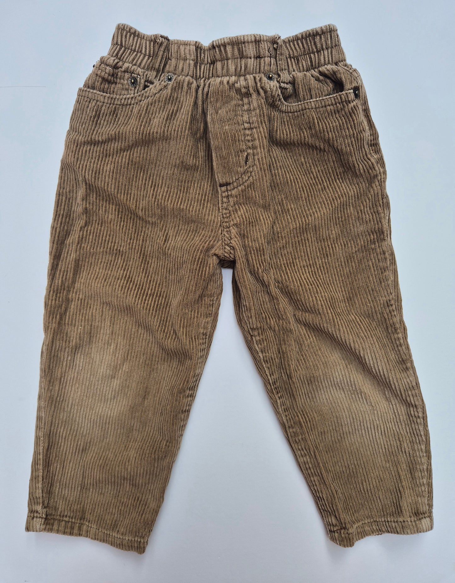 Bruine corduroy broek – maat 98 | 2 -3 jaar