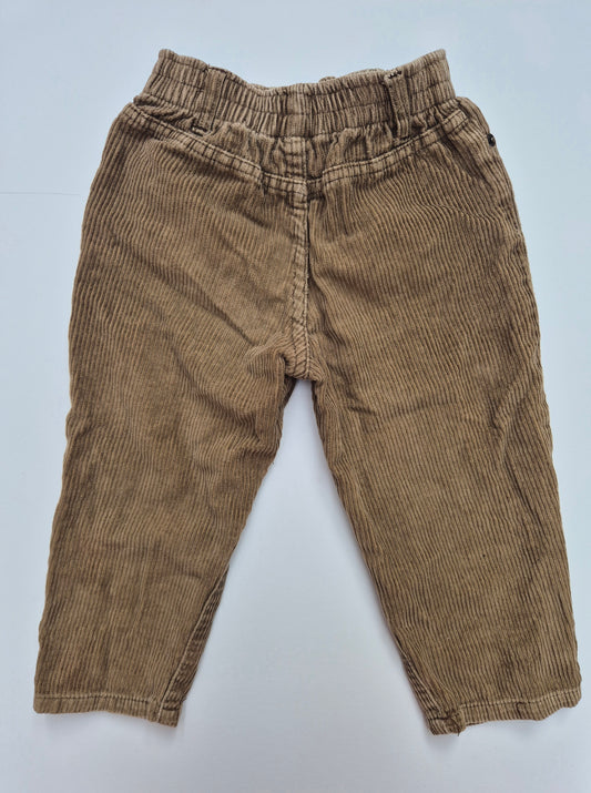 Bruine corduroy broek – maat 98 | 2 -3 jaar