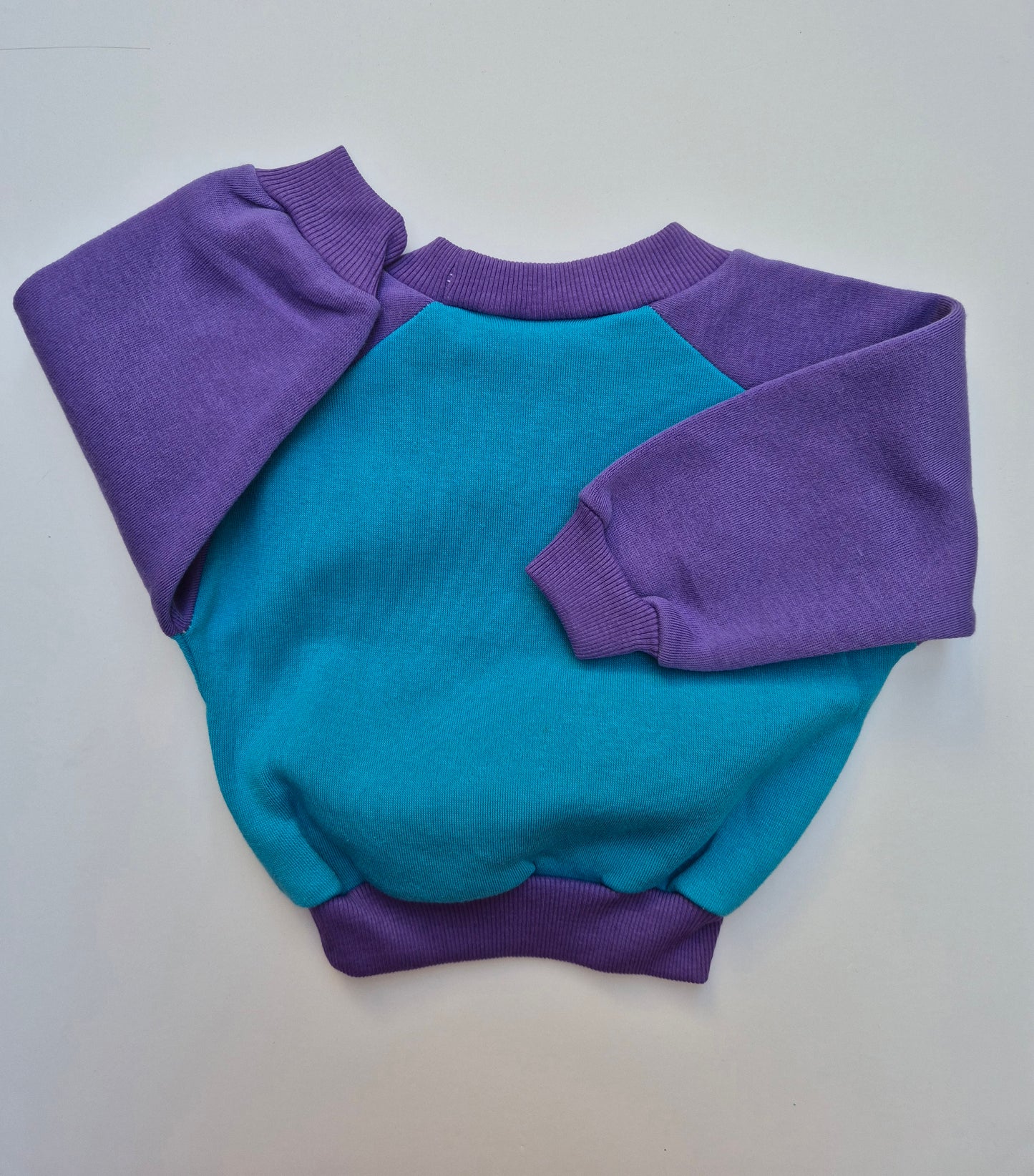 Paars-blauwe trui met olifant – maat 74 | 6 - 9 maanden