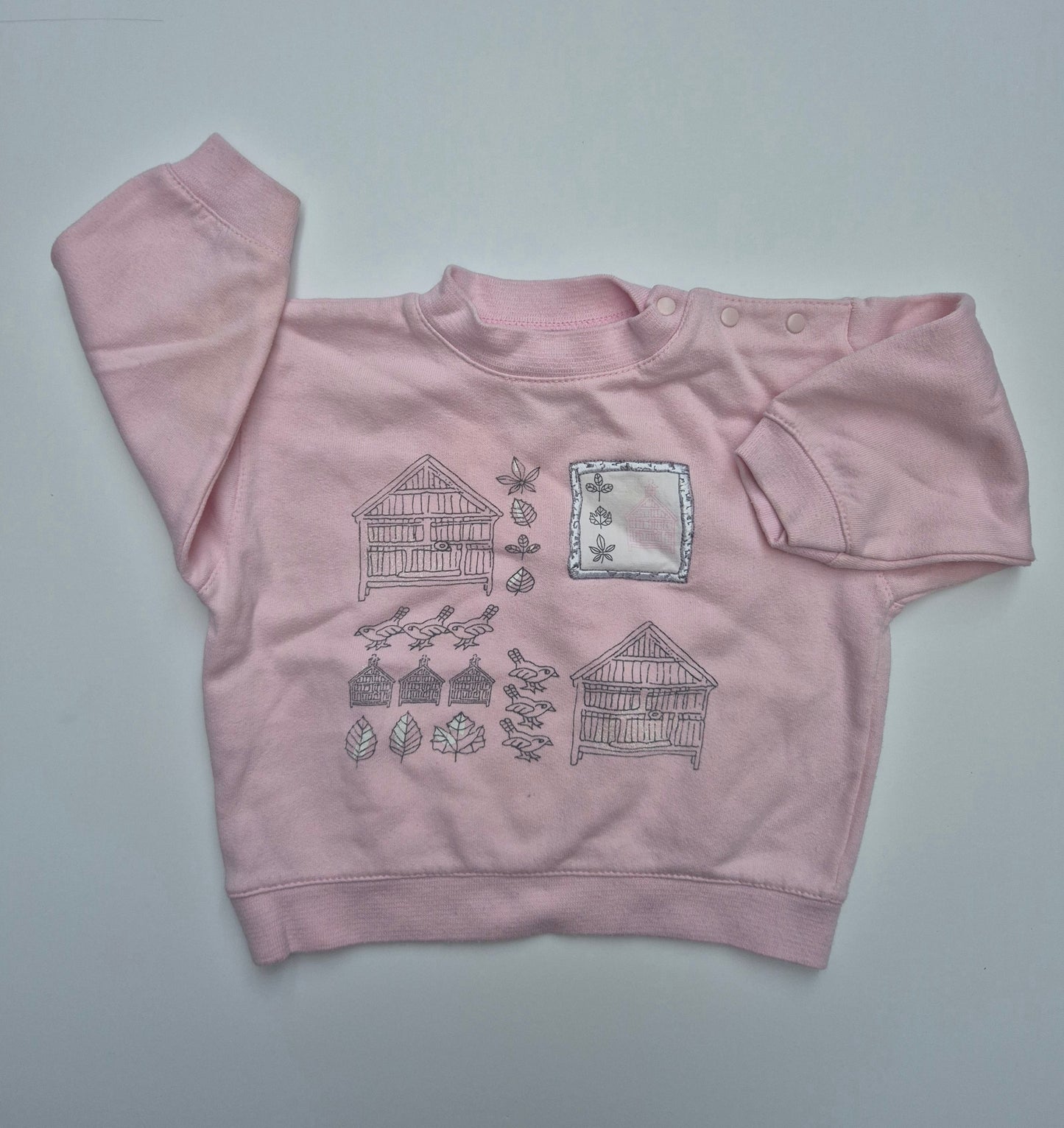 Nouveau Monde roze trui – maat 74 | 6 - 9 maanden